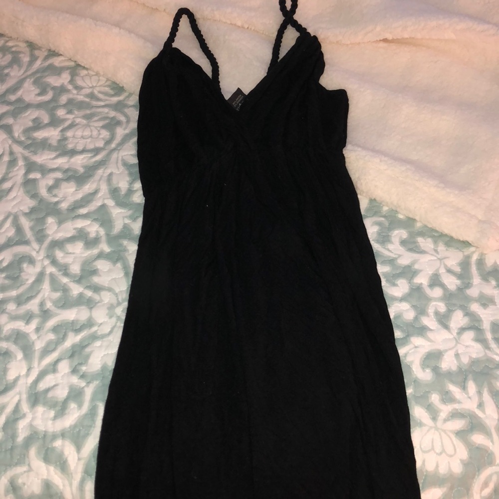 Black Vneck Boutique Dress